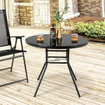 Promotions Lauko valgomojo stalas, 86.4x71.1 cm, juodas
