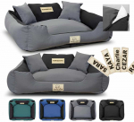 Aio Factory &Scaron;uns guolis KINGDOG MM43 115x95 cm, nuimamas, personalizuotas, neslystantis, tamsiai pilkas