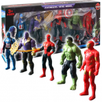 Ker&scaron;ytojų herojų figūrėlės- AVENGERS SPIDERMAN, HULK, IRON MAN, THANOS, Happy people