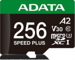 Adata Micro SD Speed Plus 256GB UHS1 U3 V30 A2 atminties kortelė 180/160 MB/s