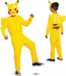 Jakks Pacific Karnavalinis kostiumas Pokemon Pikachu kostiumas geltonas kigurumi maskuotė 137-149 cm (10-12 metų)