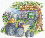Andriana Beldizart Kryželiu siuvinėjimo rinkinys "Housewarming. Hedgehogs" SANN-33