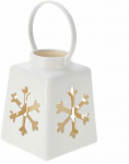 Kalėdinis žibintas su LED žvake, 14 cm