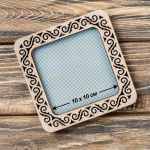 Wonderland Crafts Magnetiniai mediniai siuvinėjimo lankeliai 10&times;10 cm, plok&scaron;čioms medžiagoms