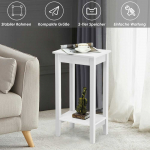 TV staliukas Bonideco Select Rinkinys i&scaron; 2 &scaron;oninių staliukų 40,5x29,5x73,5cm., baltos spalvos