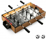 Bonideco Select Stalo futbolas, įskaitant 2 futbolo kamuolius ir LED lemputę, medinis futbolo stalas, mini futbolo žaidimų stalas