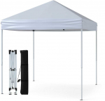 Bonideco Select Paviljonas 2 x 2 m i&scaron;&scaron;okantis sulankstomas paviljonas, atsparus vandeniui, stabilus, žiemai atsparus UV apsauga, 50+ sodo paviljonas baltas