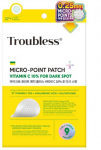 Troubless &bdquo;Micro-Point Patch Plus&ldquo; vitamino C 10 % pleistras tamsioms dėmėms su vitaminu C, skirtas odos spalvos pakitimams &scaron;alinti, 9 vnt.