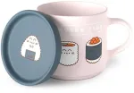 Puckator Pusheen the Cat Sushi Lover mug & coaster lid set