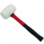 Beast Guminis plaktukas 600 g 60 mm baltas su stikline rankena