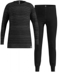 Odlo ilgas ACTIVE WARM ECO SET vaiki&scaron;kų apatinių komplektas, 140 cm dydis, juodas ir pilkas