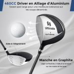 Promotions Golfo lazdų rinkinys, kairiarankiams, 83x51x96 cm, pilka