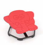 Promotions Sensorinė pasukama kėdė, 54x50x25 cm, Raudona