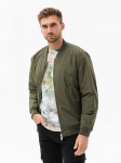 men's mid-season quilted jacket c538- olive