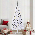 Dirbtinė Kalėdų eglutė su 300 LED Balta 210 cm PVC ir Plienas