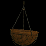 Besk Puķu pods karināms kokosa 30cm