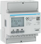 Hager Trifazis elektros skaitiklis, transformatorinis 1-5A 4M, impulsinis i&scaron;ėjimas, MID agardio.measure ECP300C