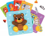 Woopie Medinė Dėlionė Žvėreliai Montessori FSC