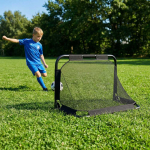 Promotions Futbolo vartai, 91x62x62 cm, juodi, sulankstomi