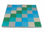 Promotions Kūdikių ropojimo kilimėlis, 144x144x3.5 cm, mėlynas, dirbtinės odos grindų kilimėlis