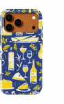 Voltuna Dėklas &bdquo;Midnight Wine & Cheese&ldquo; su MagSafe Apple iPhone 13-17 modeliams