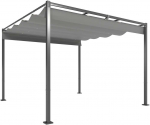 Aosom Pergola, 298x297x221 cm, Pilka, Poliesteris