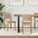 Valgomasis krėslas 2 pcs Natūrali 46 x 55 x 84 cm Kubu ratanas