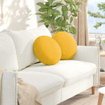 Sėdynių pagalvėlės 2 pcs &Scaron;viesi geltona &Oslash; 40 cm