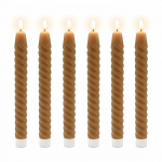Relaxdays LED žvakės, 6 vnt. rinkinys, be liepsnos, va&scaron;kinės