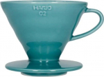 &bdquo;Hario V60-02&ldquo; keramikinis kavos la&scaron;intuvas, turkis žalias
