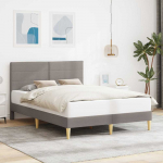 Lova Lovos rėmas su galvūgalio Taupe 160 x 200 cm Audinys