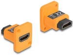 Delock D-Typ Modul HDMI-A Buchse zu Buchse 4K oranžinis