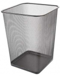 Q-Connect Metalinė, kvadratinė &scaron;iuk&scaron;lių dėžė 18l, juoda