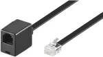 Goobay 68264, 6 m, RJ12 M, RJ12 FM, Juodas, Vyrams, Moterims