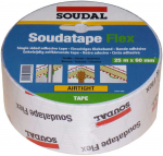 Elastinga sandarinimo juosta SOUDAL SOUDATAPE FLEX, 60 mm x 25 m