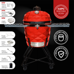 Kamado Club KAMADOCLUB PRO 2 PREMIUM+ KEPSNINĖ, RAUDONA
