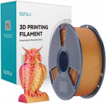 Sunlu PLA+ Silk Dual Color Filament (Raudona and Gold)