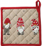 Home Styling Collection Cotton virtuvinė puodkė su nyk&scaron;tuko motyvu, 20 &times; 20 cm
