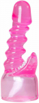 Pink Rožinė Easytoys Spiral Wand Attachment Rožinė - Flexible Silicone Priedas