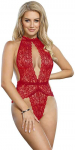 Subblime Bodystockings Subblime 953874 Bodysuit Open Cup Raudona S/M - Elegant Lingerie Design