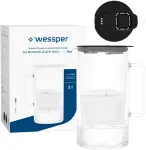 Filtravimo ąsotis Wessper ąsotis Wessper D4 BOROSILICATE MINI futureflow&trade; Aquamax (WES208-FF-BK)