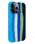 Dėklas Evelatus Apple iPhone 15 Pro Silicone case Multi-Colored Mėlyna
