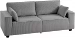 Koduva 3 vietų sofa, &scaron;viesiai pilka, 218 cm, mančesterio audinys
