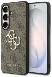 Guess 4G didelio metalinio logotipo telefono dėklas Samsung Galaxy S26 (S942) rudas