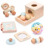 Mamabrum Montessori žaislų rinkinys kūdikiui 7&ndash;12 mėn., MAM183 EDU TOY