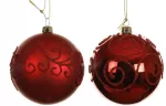 Christmas Tree toy Decoris 024876. red. polystyrene