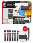 Akriliniai dažų rinkinys Marabu Squeegee Art Power