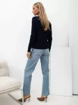 Italy Moda Sweter-IR-SW-57852.71-tamsiai mėlyna