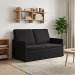 Dviejų vietų sofa Juoda 130 x 81 x 82 cm Aksomas