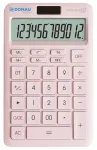 Skaičiuotuvas Donau Biuro TECH, 12 skaitmenų ekranas, &scaron;aknies funkcija, GT, matm. 166x104 mm, rožinė (K-DT5134-30)